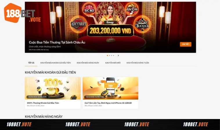 188bet - Nhà Cái Thể Thao, Casino - 188 Bet Link Mới Nhất 22 Khuyến mãi hot nhất tại nhà cái 188 Bet